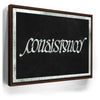 Featured image 11 for Consistency Ambigram - Money Green Border