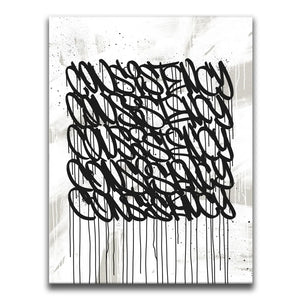 Consistency Graffiti - Black and White I