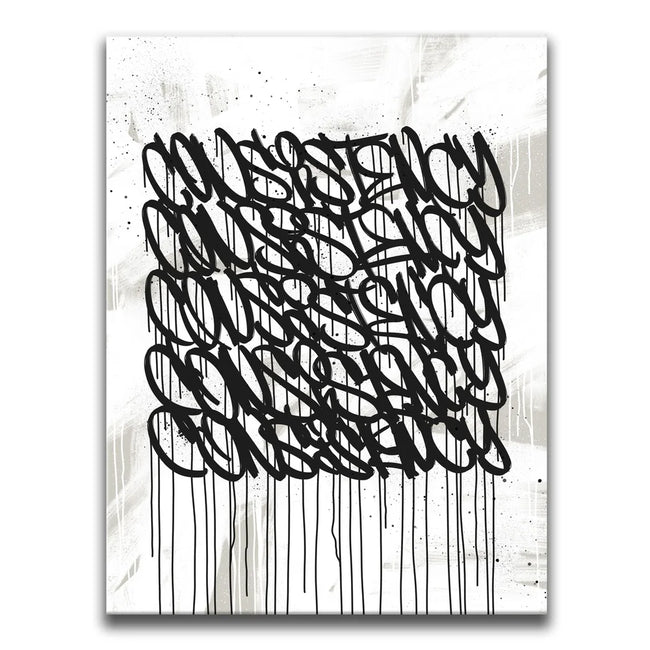 Featured image 1 for Consistency Graffiti - Black and White I