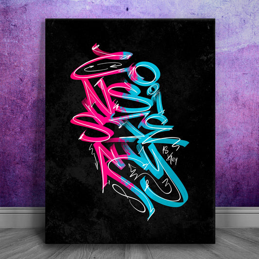 Consistency Is Key - Calligraphy Posters, Prints, & Visual Artwork TheGoatWallArt PORTRAIT 18x24 0.75" STANDARD