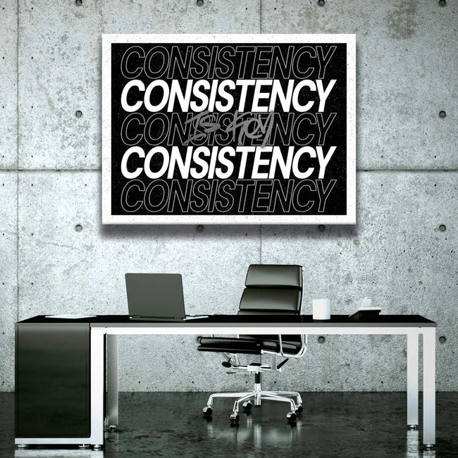 Featured image 2 for Consistency Is Key - Gold - B & W