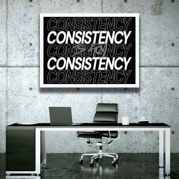 Featured image 2 for Consistency Is Key - Gold - B & W
