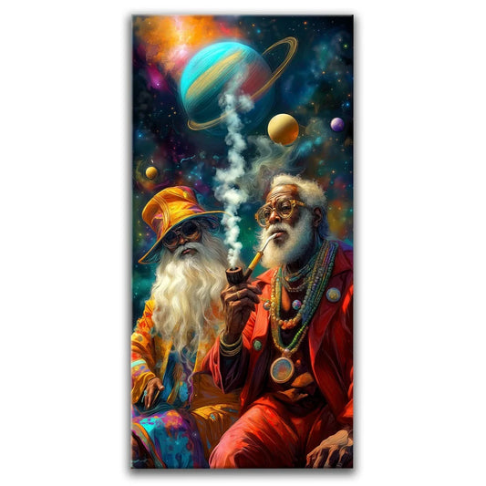 Cosmic Journey Of The Wise Posters, Prints, & Visual Artwork TheGoatWallArt PORTRAIT - TALL 15x30 0.75" STANDARD