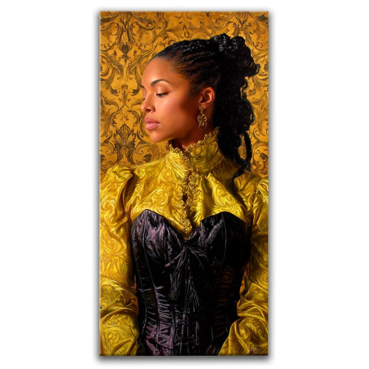 Couture In Gold Posters, Prints, & Visual Artwork TheGoatWallArt PORTRAIT - TALL 15x30 0.75" STANDARD