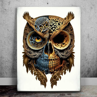 Creepy Owl Skull