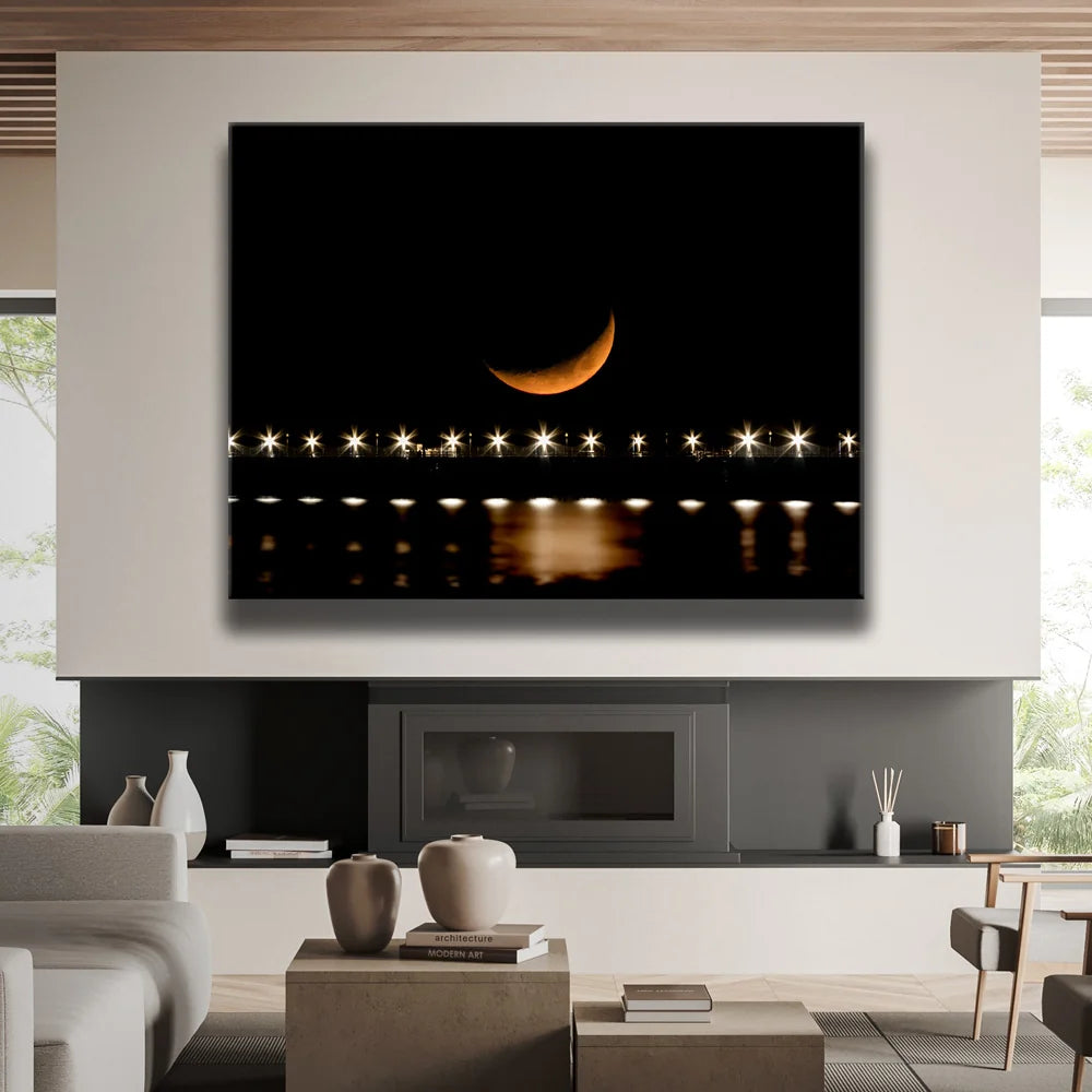 Featured image 2 for Crescent Moon Over Pier