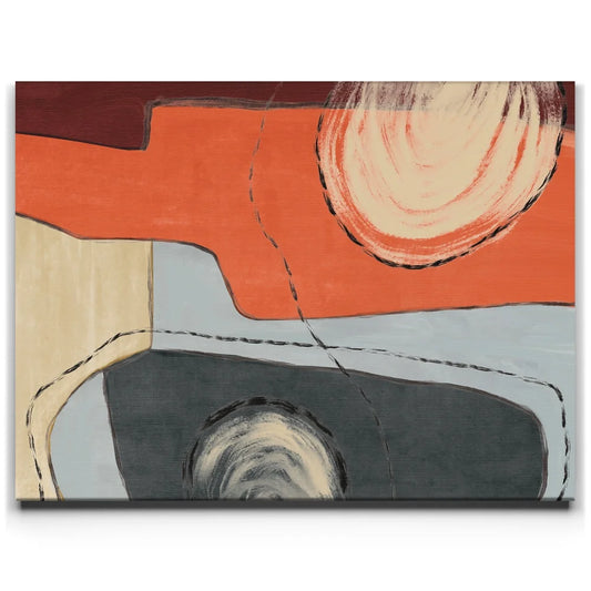 Crimson Arc Abstract Posters, Prints, & Visual Artwork TheGoatWallArt LANDSCAPE 24x18 0.75" STANDARD