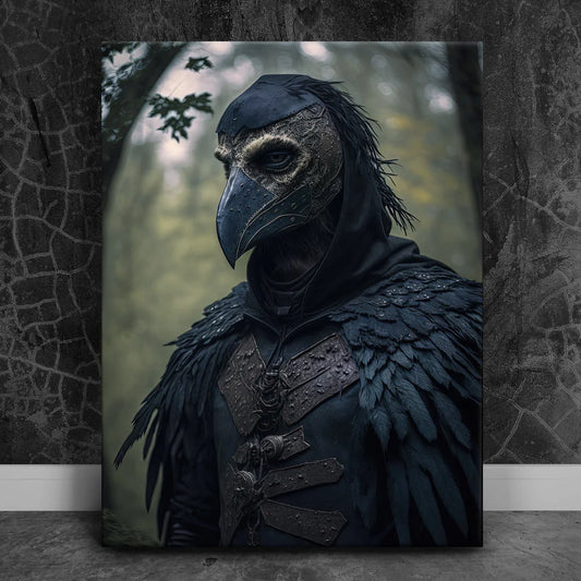 Crow Warrior II Posters, Prints, & Visual Artwork TheGoatWallArt PORTRAIT 18x24 0.75" STANDARD