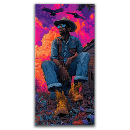 Crows In The West Posters, Prints, & Visual Artwork TheGoatWallArt PORTRAIT - TALL 15x30 0.75" STANDARD