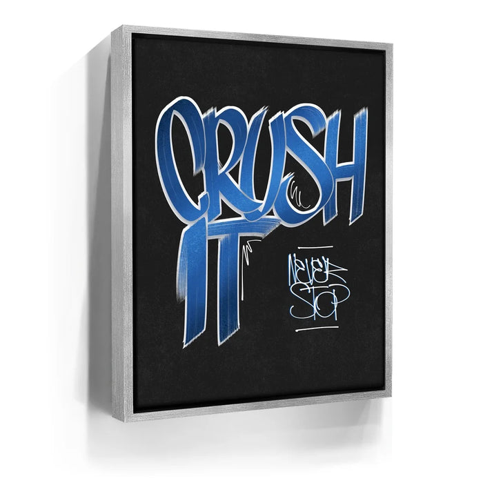 Featured image 9 for Crush It - Blue - Calligraphy