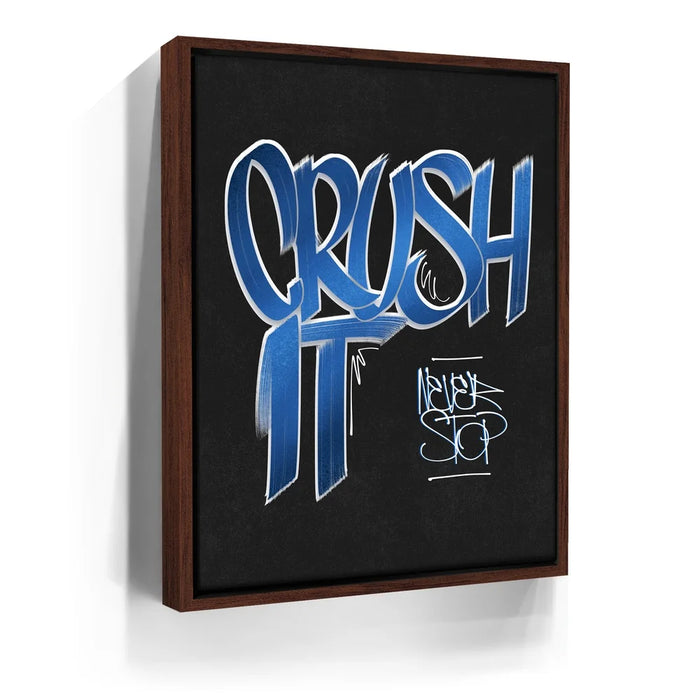 Featured image 11 for Crush It - Blue - Calligraphy