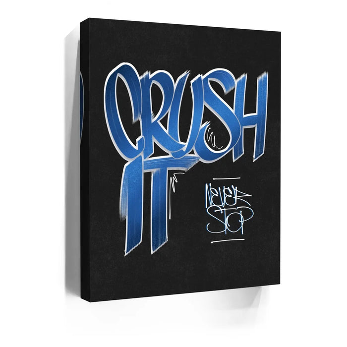 Featured image 5 for Crush It - Blue - Calligraphy