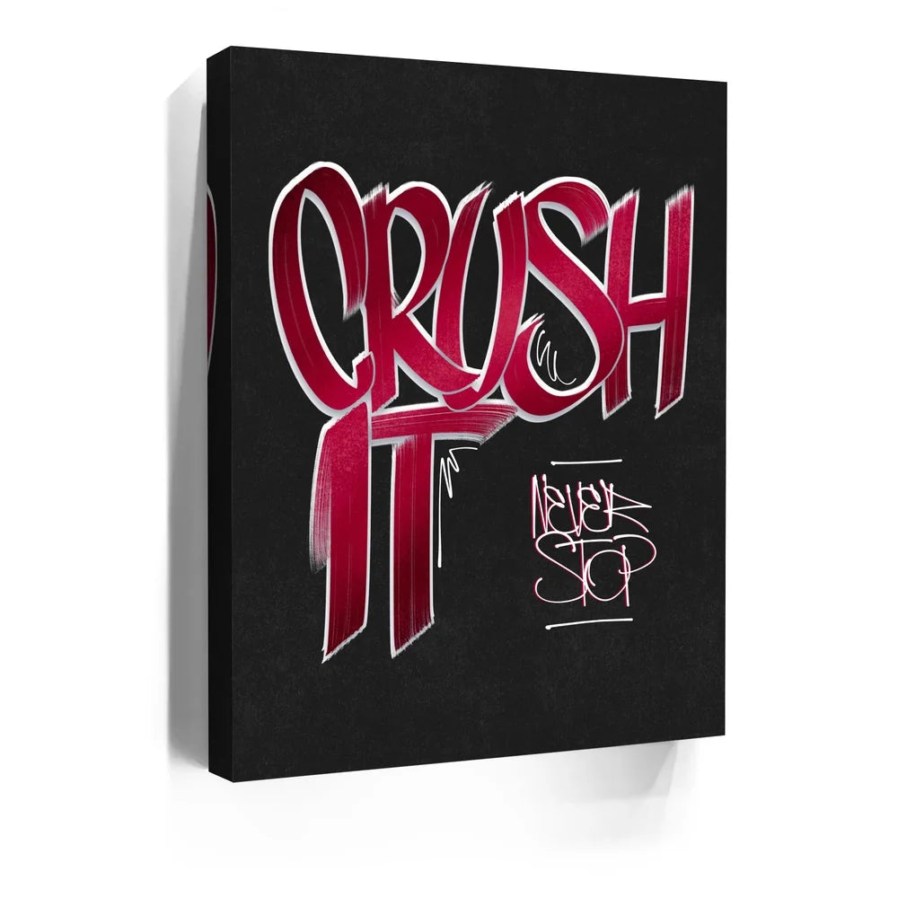 Featured image 5 for Crush It - Red - Calligraphy