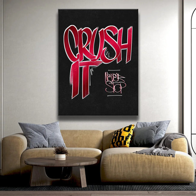 Featured image 2 for Crush It - Red - Calligraphy