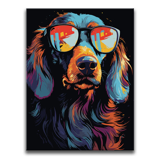 Dachshund Rockstar Posters, Prints, & Visual Artwork TheGoatWallArt PORTRAIT 18x24 0.75" STANDARD