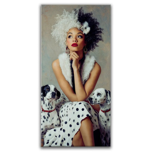 Dalmatian Darling Posters, Prints, & Visual Artwork TheGoatWallArt PORTRAIT - TALL 15x30 0.75" STANDARD