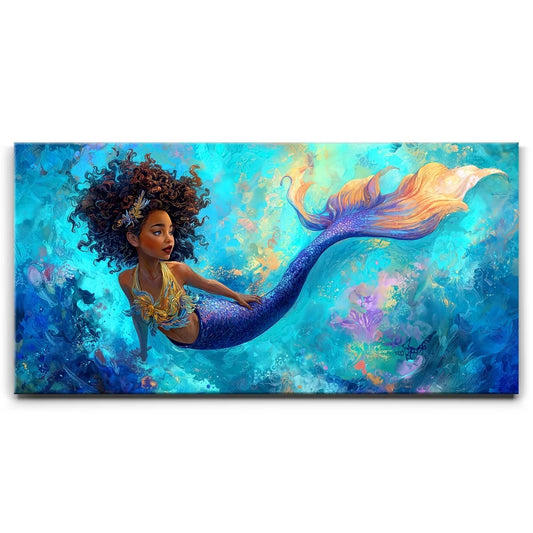 Daughter Of The Tides Posters, Prints, & Visual Artwork TheGoatWallArt LANDSCAPE - WIDE 30x15 0.75" STANDARD