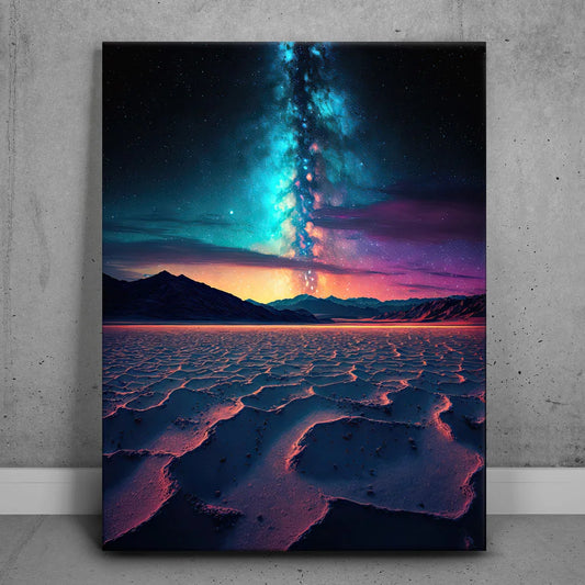 Death Valley Milky Way Posters, Prints, & Visual Artwork TheGoatWallArt PORTRAIT 18x24 0.75" STANDARD