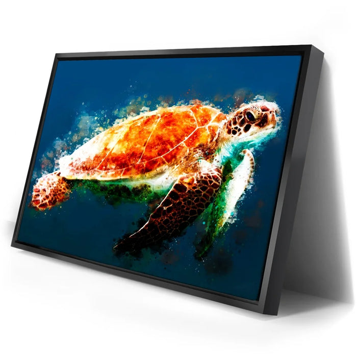 Featured image 2 for Deep Blue Sea Turtle - Watercolor