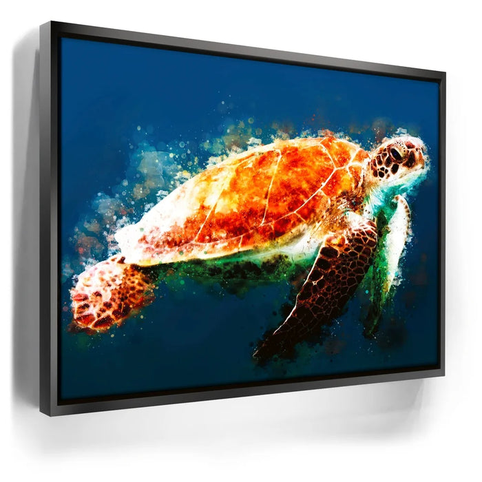 Featured image 5 for Deep Blue Sea Turtle - Watercolor