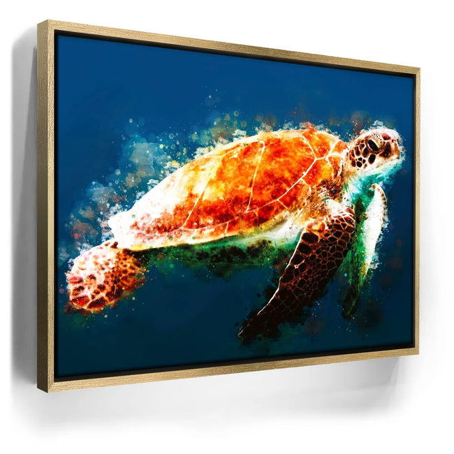 Featured image 7 for Deep Blue Sea Turtle - Watercolor