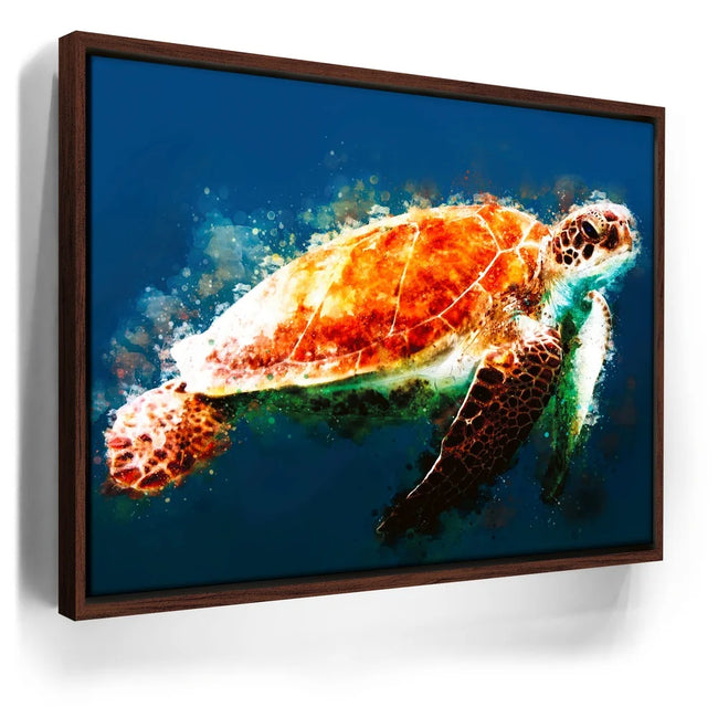 Featured image 10 for Deep Blue Sea Turtle - Watercolor
