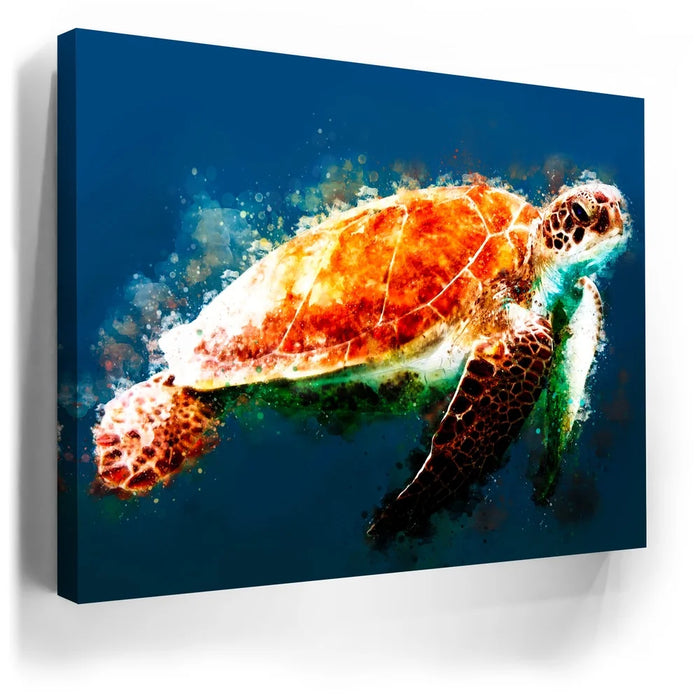 Featured image 5 for Deep Blue Sea Turtle - Watercolor