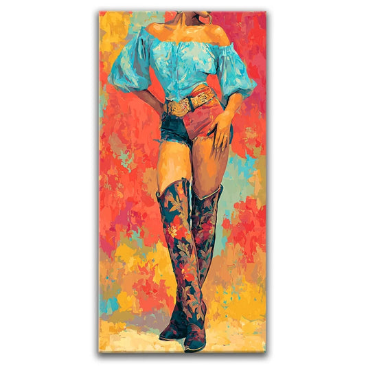 Denim & Drama Posters, Prints, & Visual Artwork TheGoatWallArt PORTRAIT - TALL 15x30 0.75" STANDARD
