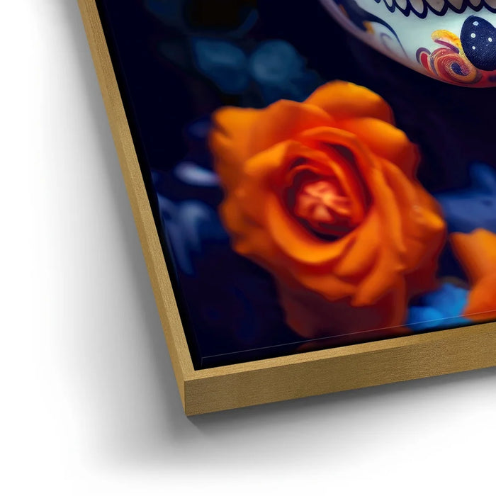 Featured image 12 for Dia De Los Muertos - Orange & Blue Flowers