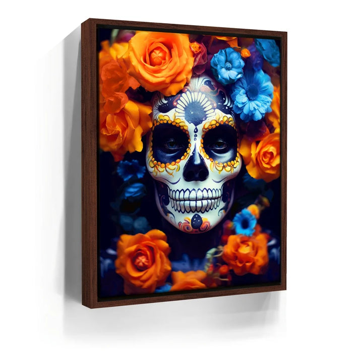 Featured image 10 for Dia De Los Muertos - Orange & Blue Flowers