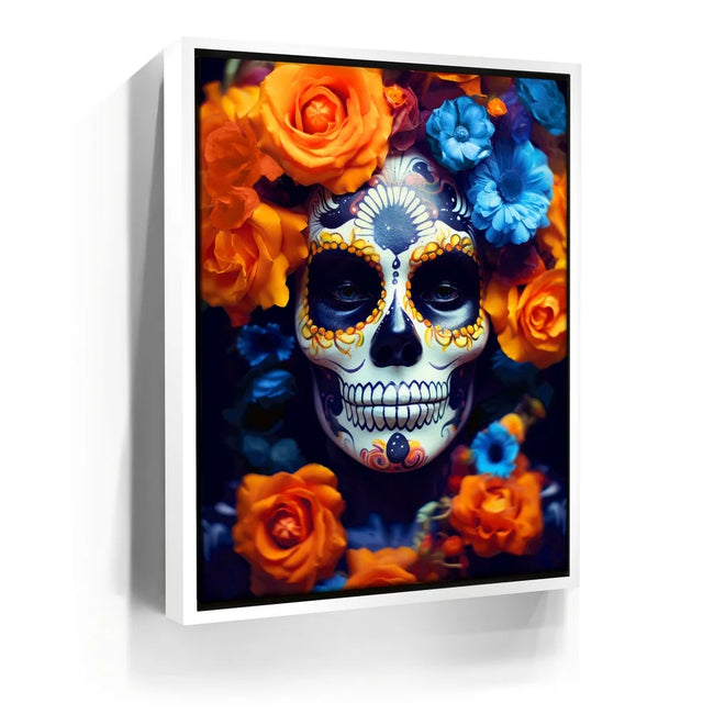 Featured image 6 for Dia De Los Muertos - Orange & Blue Flowers