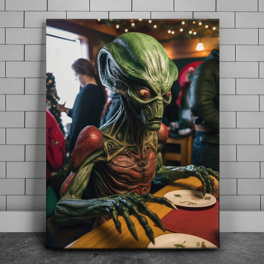 Dining At Area 51 Posters, Prints, & Visual Artwork TheGoatWallArt PORTRAIT 18x24 0.75" STANDARD