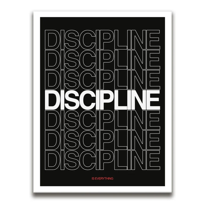 Featured image 1 for Discipline Is Everything - White