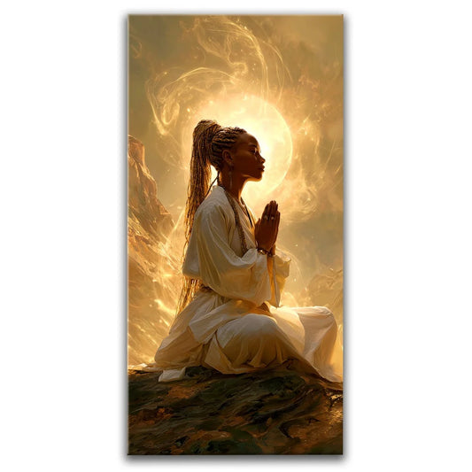Divinity In Stillness Posters, Prints, & Visual Artwork TheGoatWallArt PORTRAIT - TALL 15x30 0.75" STANDARD