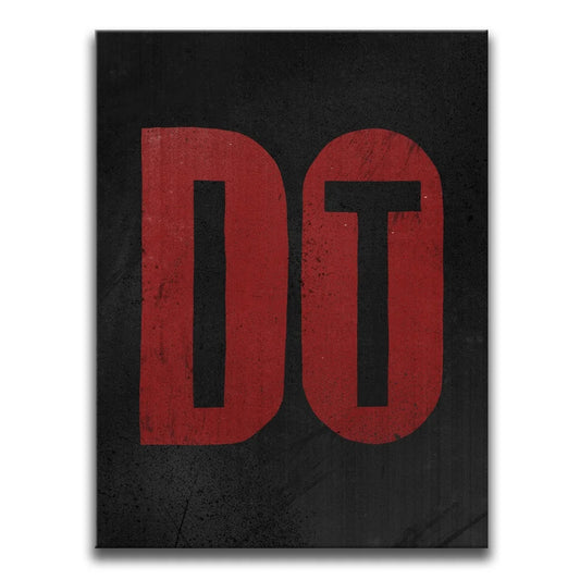 Do It - Red Posters, Prints, & Visual Artwork TheGoatWallArt PORTRAIT 18x24 0.75" STANDARD