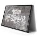 Thumbnail image 2 for Do The Impossible - Stencil - Black and White I
