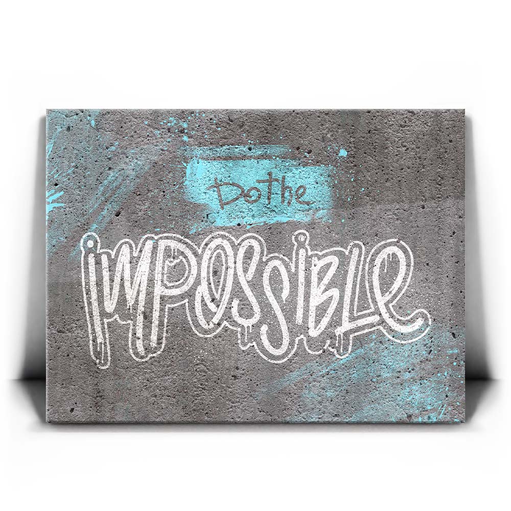Featured image 2 for Do The Impossible - Stencil - Blue