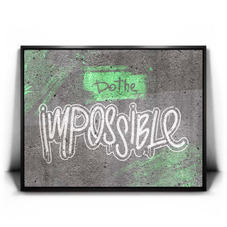 Do The Impossible - Stencil - Green