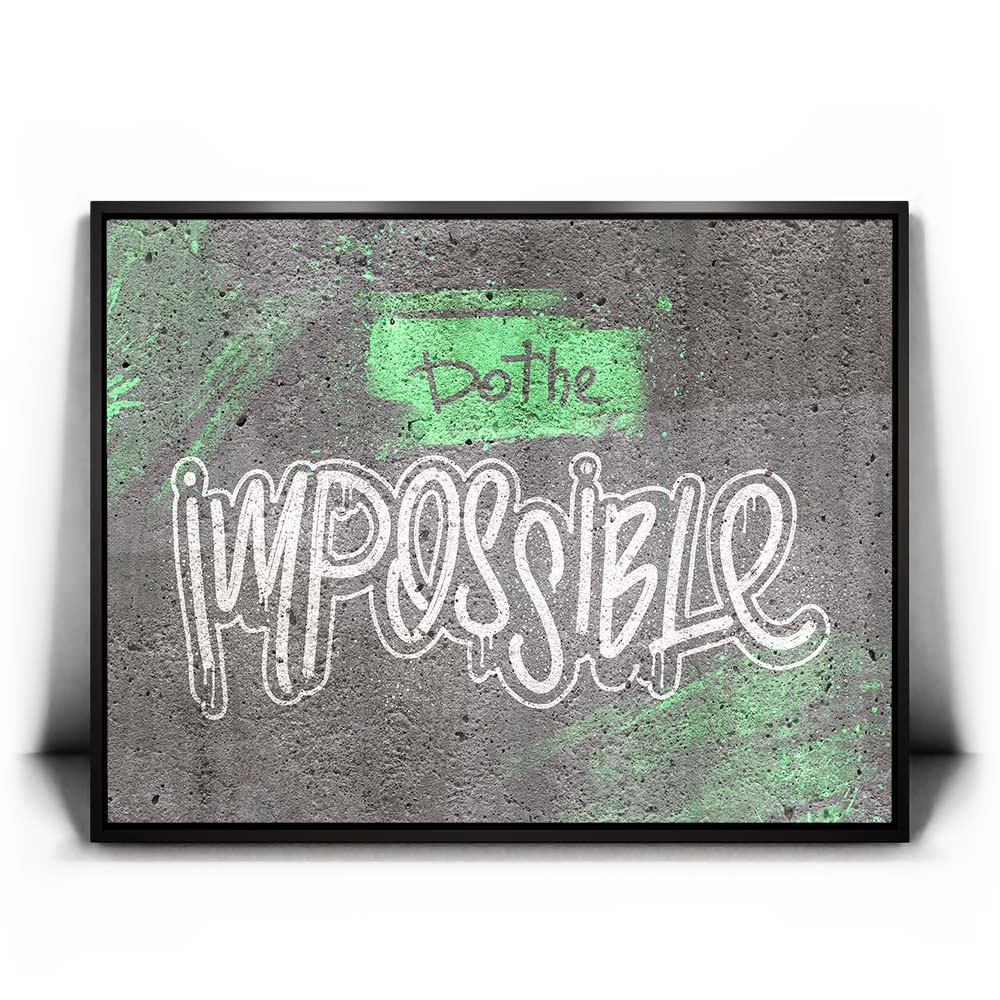 Featured image 1 for Do The Impossible - Stencil - Green