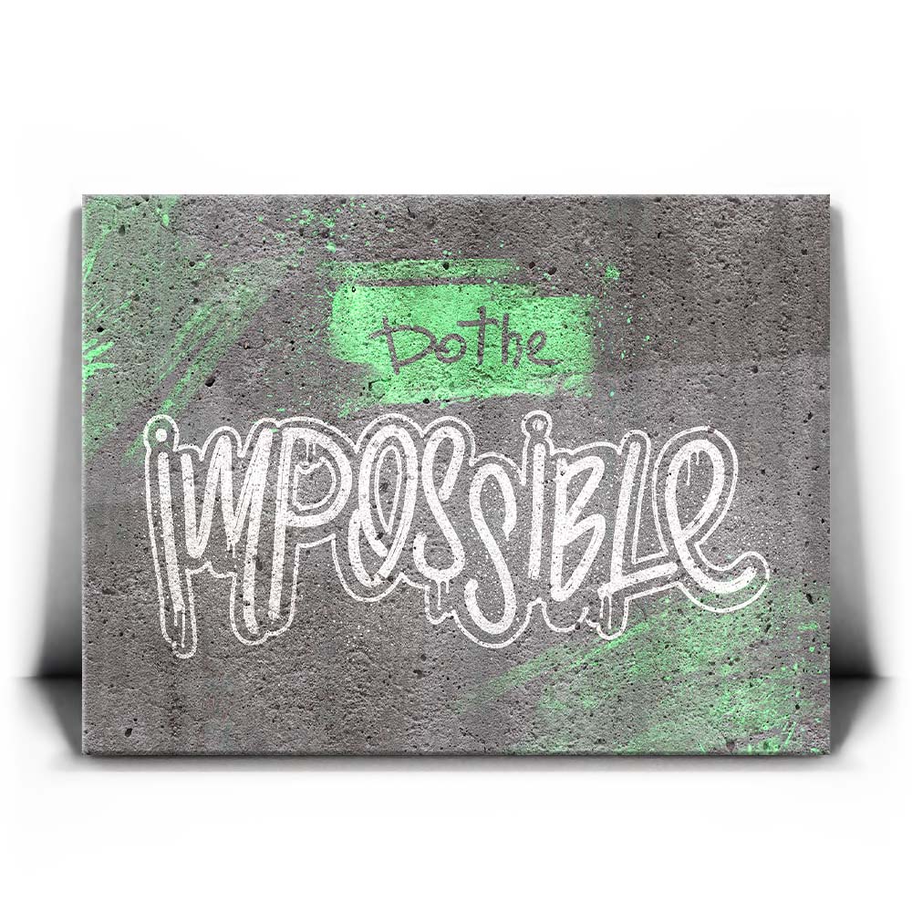 Featured image 2 for Do The Impossible - Stencil - Green