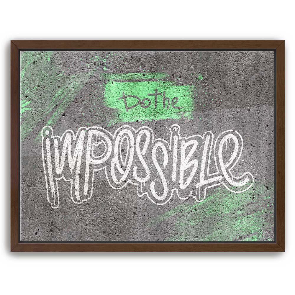 Featured image 19 for Do The Impossible - Stencil - Green