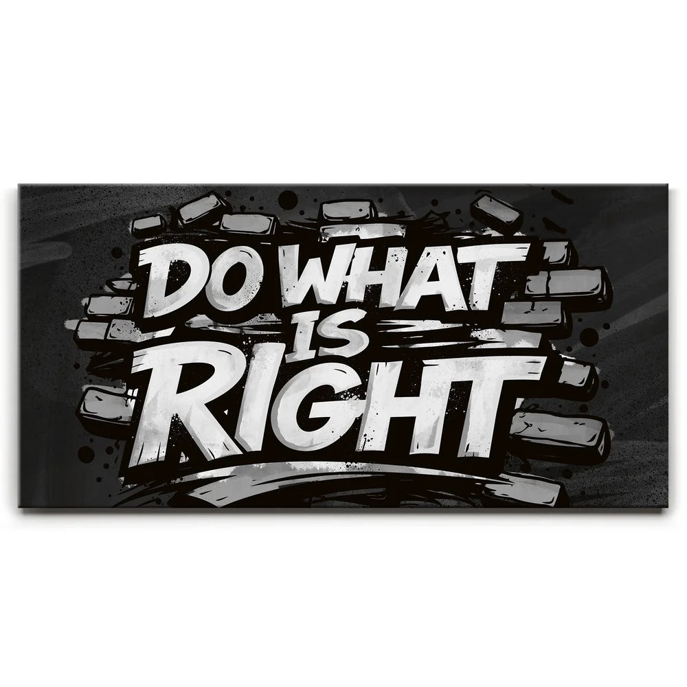 Featured image 1 for Do What Is Right, B&W - Graffiti