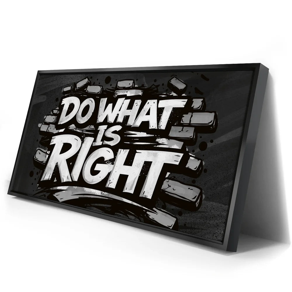 Featured image 2 for Do What Is Right, B&W - Graffiti