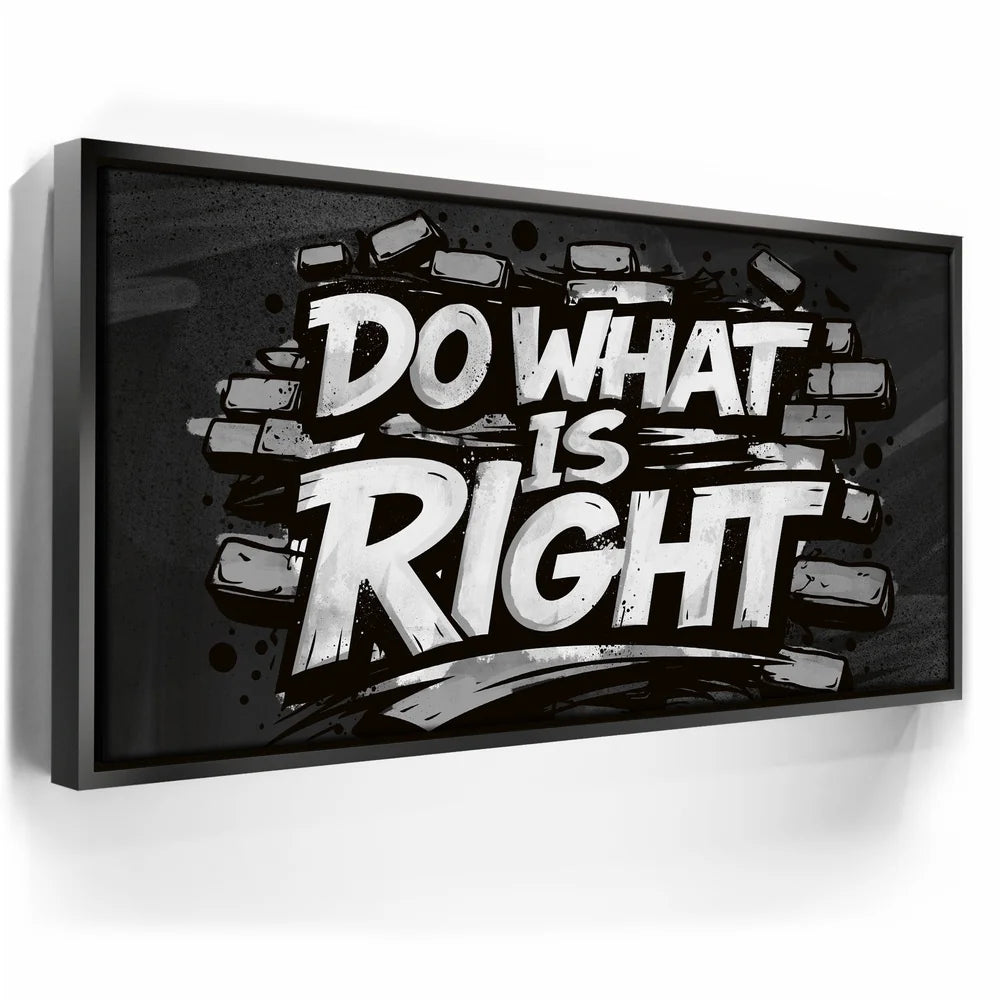 Featured image 5 for Do What Is Right, B&W - Graffiti