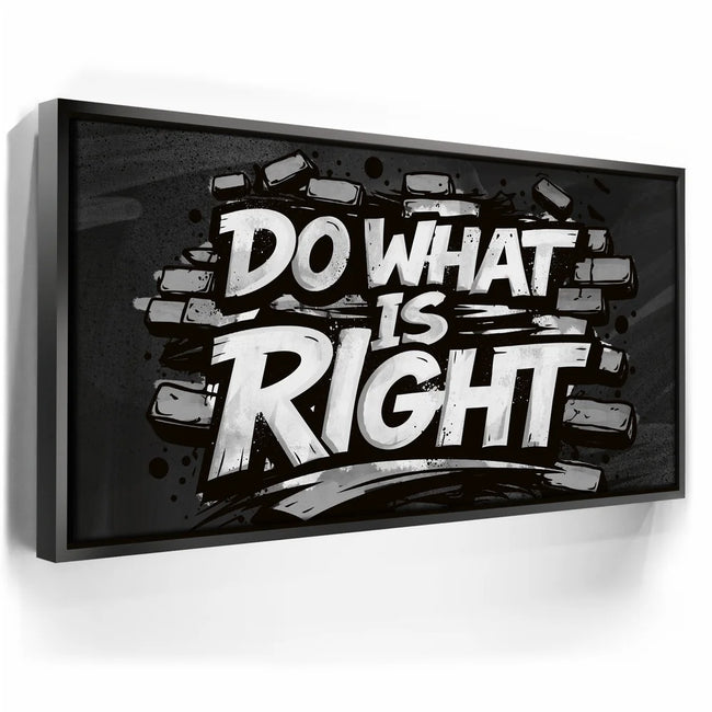 Featured image 5 for Do What Is Right, B&W - Graffiti
