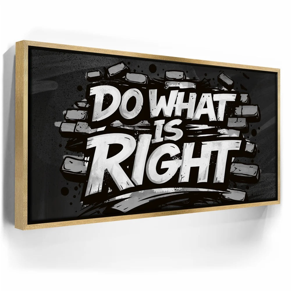 Featured image 7 for Do What Is Right, B&W - Graffiti