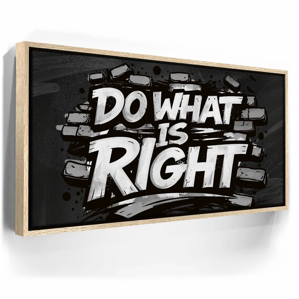 Featured image 9 for Do What Is Right, B&W - Graffiti