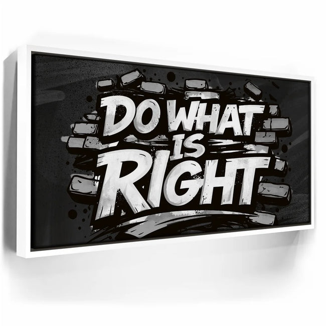 Featured image 6 for Do What Is Right, B&W - Graffiti