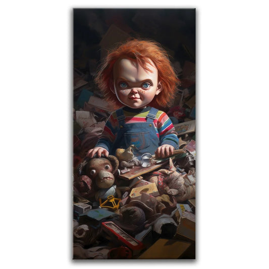 Doll of Dread Posters, Prints, & Visual Artwork TheGoatWallArt PORTRAIT - TALL 15x30 0.75" STANDARD