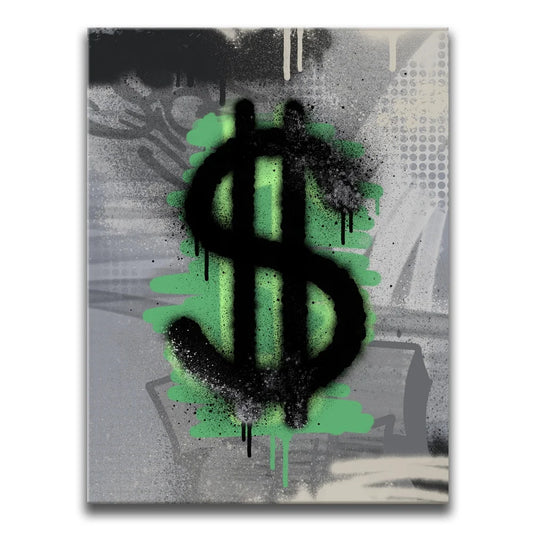 Dollar - Graffiti Posters, Prints, & Visual Artwork TheGoatWallArt PORTRAIT 18x24 0.75" STANDARD